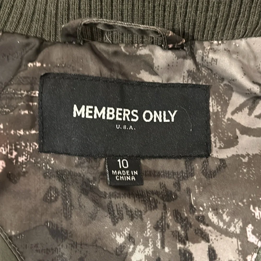 Members Only Girls Size 10 Bimber Jacket - Picture 4 of 7